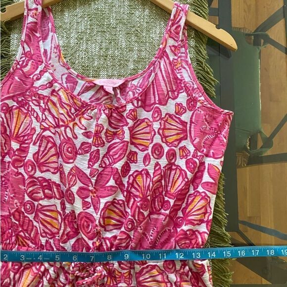 Lilly Pulitzer Pink Orange White Kori Dress Chum Bucket Print - Picture 10 of 13